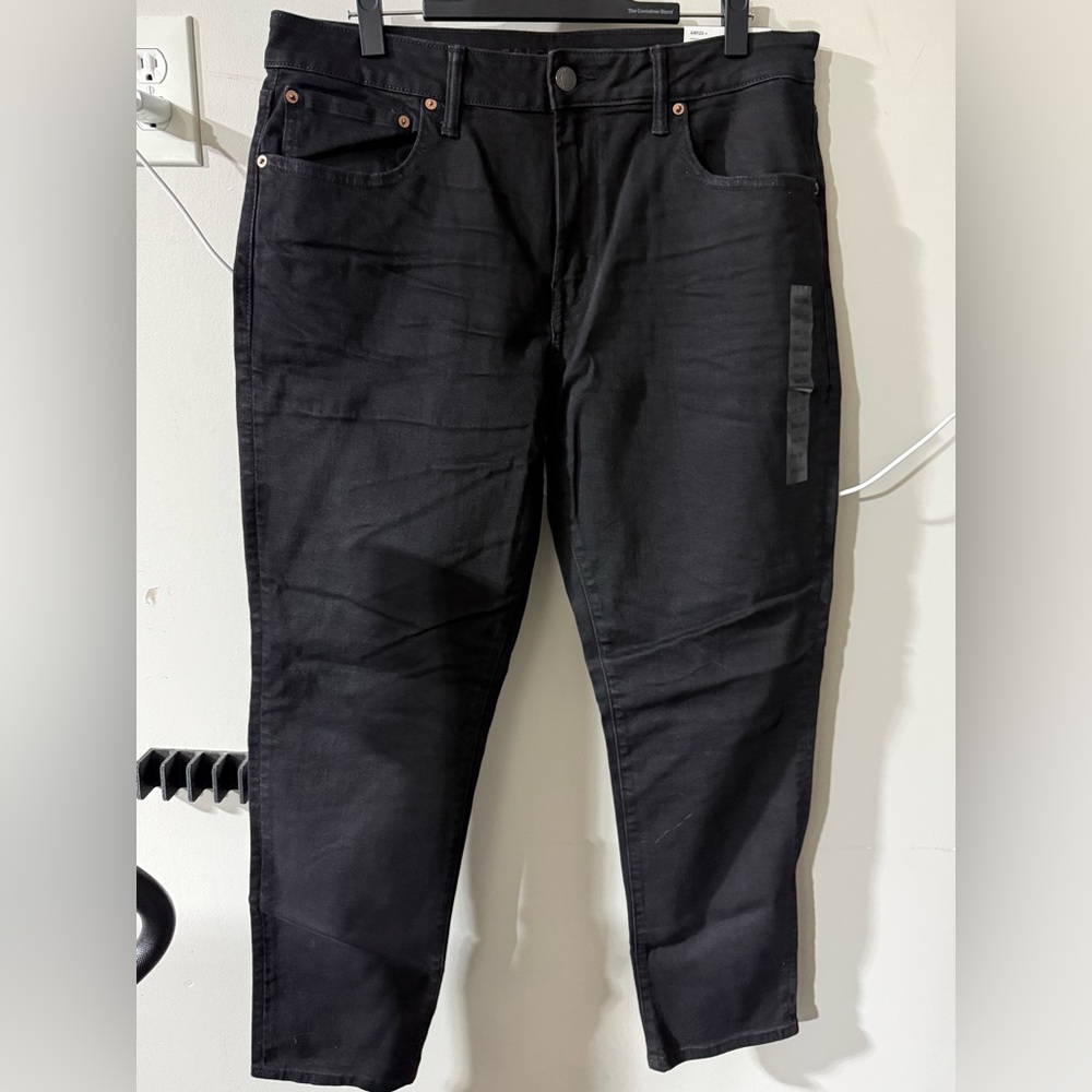 American Eagle Men’s Black Denim Jeans, Sz 36x30 NWT